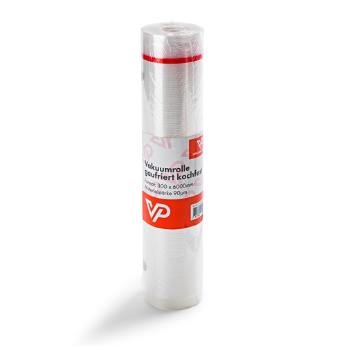 Folienrolle 30x600cm Rolle gaufriert, kochfest