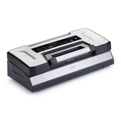 Vakuumiergerät, Caso Design, elektronische Bedienung, silber und schwarz, Küche