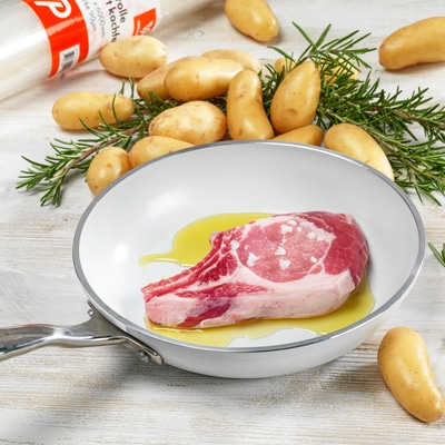 Folienrolle 20x600cm Rolle gaufriert, kochfest