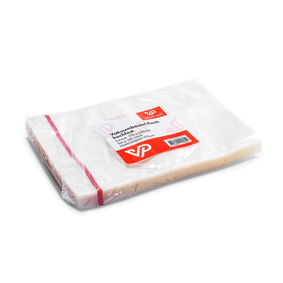 Folienbeutel 17x25cm Beutel flach, kochfest