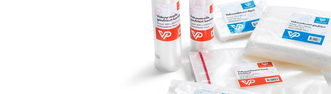 Vakuumbeutel und Vakuumrollen für Lebensmittel