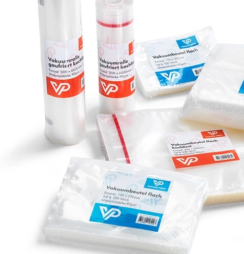 Vacuum bags and vacuum rolls for food