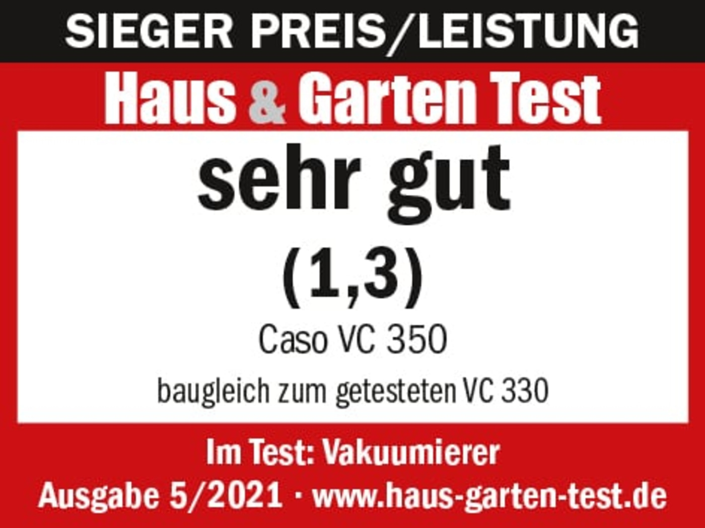 CASO VC 350 Balkenvakuumierer